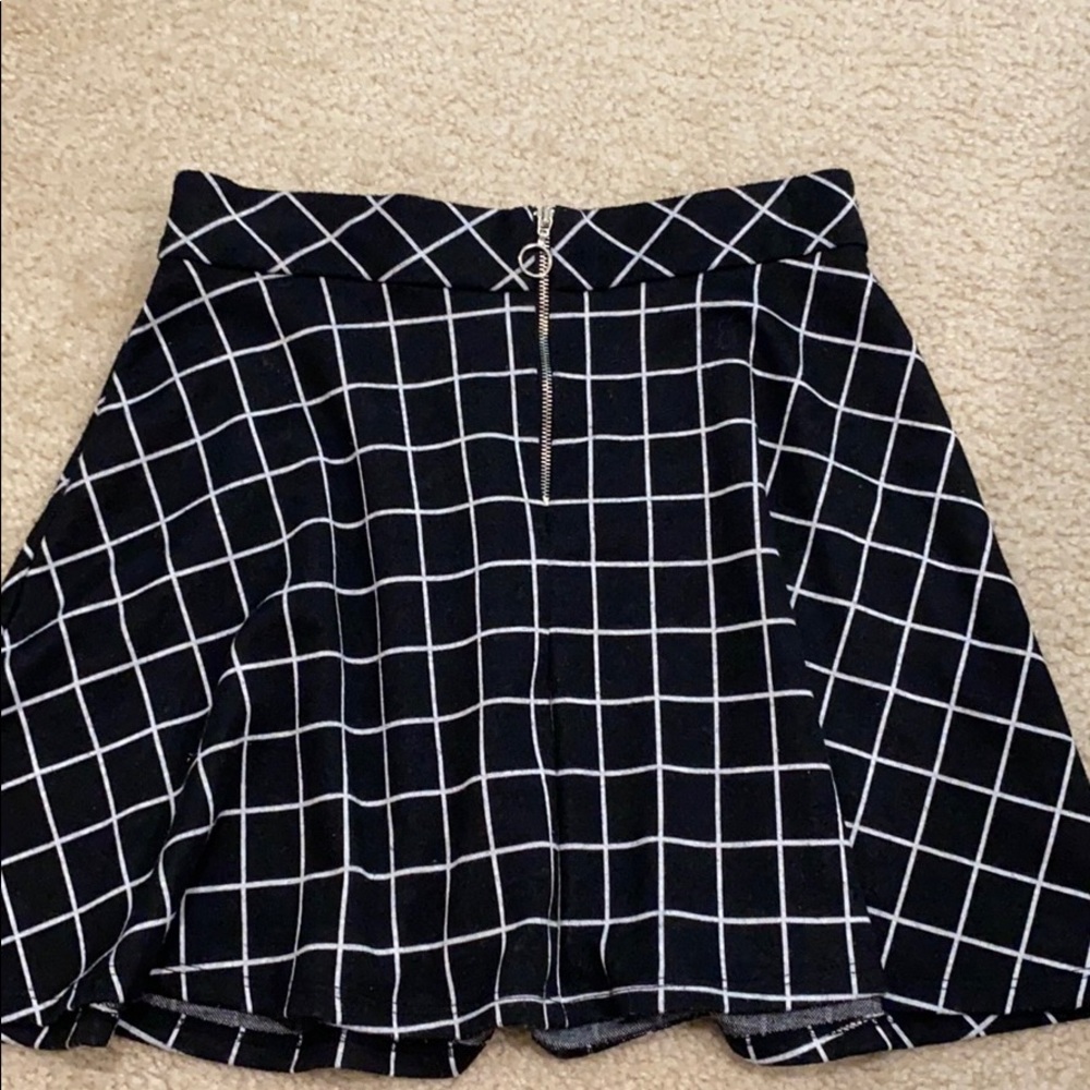 Black and White Pattern Skirt